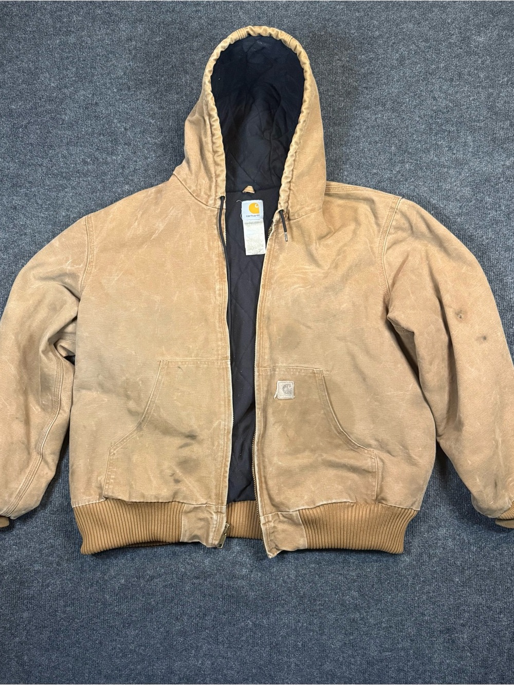 Vintage Y2K Carhartt J130 BRN Men’s XL Blanket Lined Work Jacket